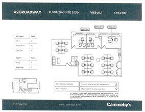 42 Broadway, New York, NY for rent Floor Plan- Image 1 of 1