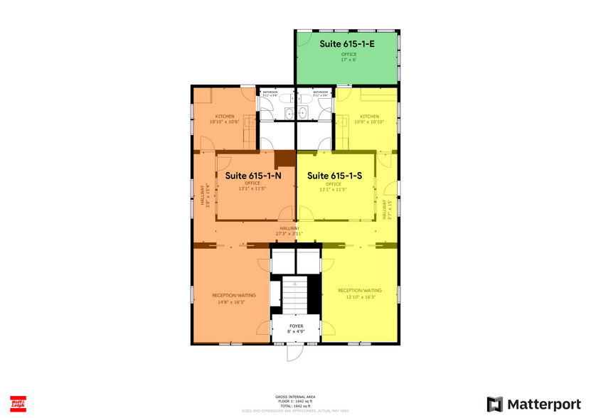 615 N Nevada Ave, Colorado Springs, CO for rent - Floor Plan - Image 2 of 2