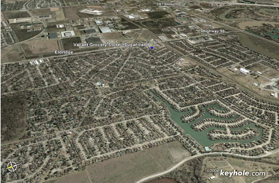 903-1051 Eldridge Rd, Sugar Land, TX - aerial  map view