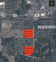 LAND W PETTY Rd, Muncie, IN - aerial  map view - Image1