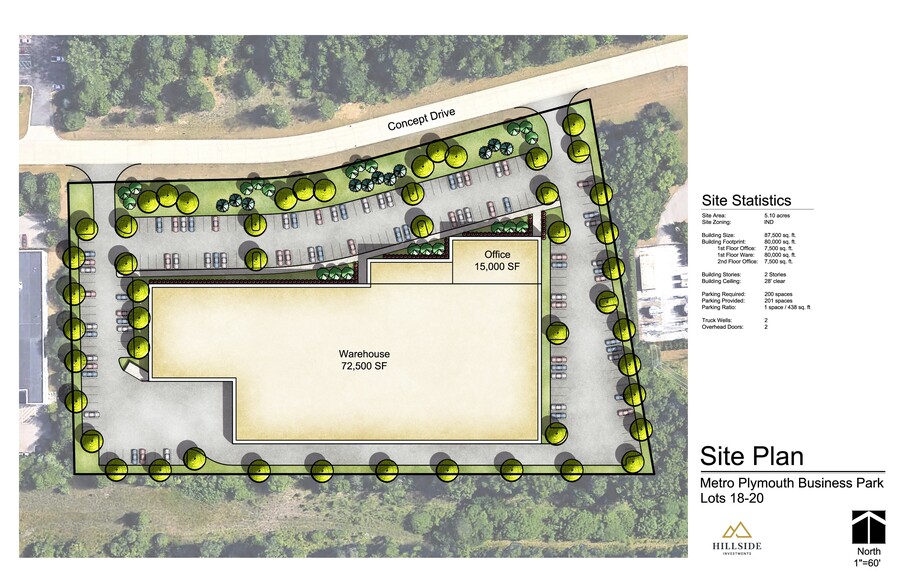 41207 Concept Dr, Plymouth, MI for rent - Site Plan - Image 2 of 10