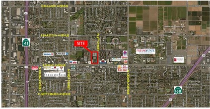 1310 E Shaw Ave, Fresno, CA - aerial  map view - Image1