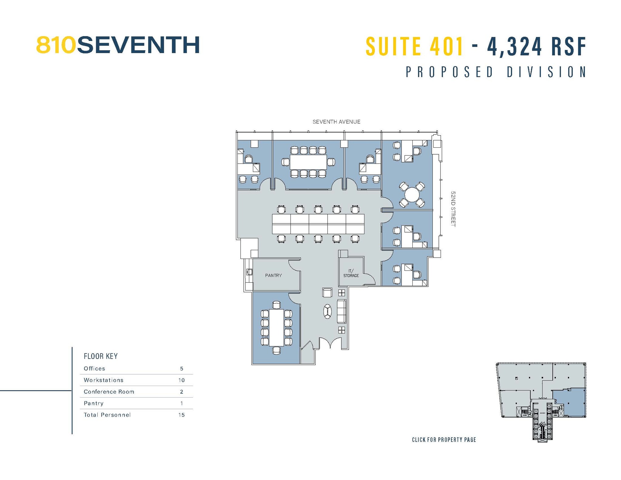 810 Seventh Ave, New York, NY for rent Floor Plan- Image 1 of 3