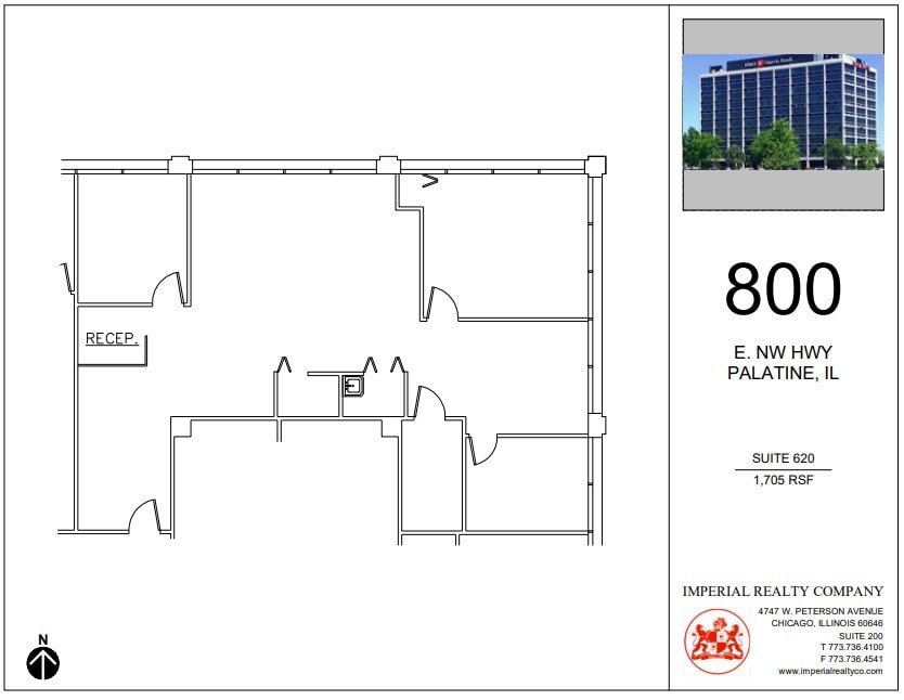 800 E Northwest Hwy, Palatine, IL to rent Floor Plan- Image 1 of 4