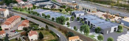 Pierre-Bénite - Aerial  map view