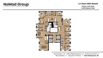 11 E 44th St, New York, NY for rent Floor Plan- Image 1 of 15