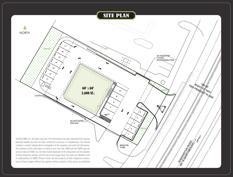 4100 Washington Rd, Mcmurray, PA for rent - Site Plan - Image 2 of 3