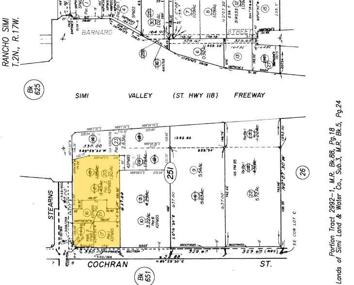 2494 Stearns St, Simi Valley, CA for rent - Plat Map - Image 3 of 11