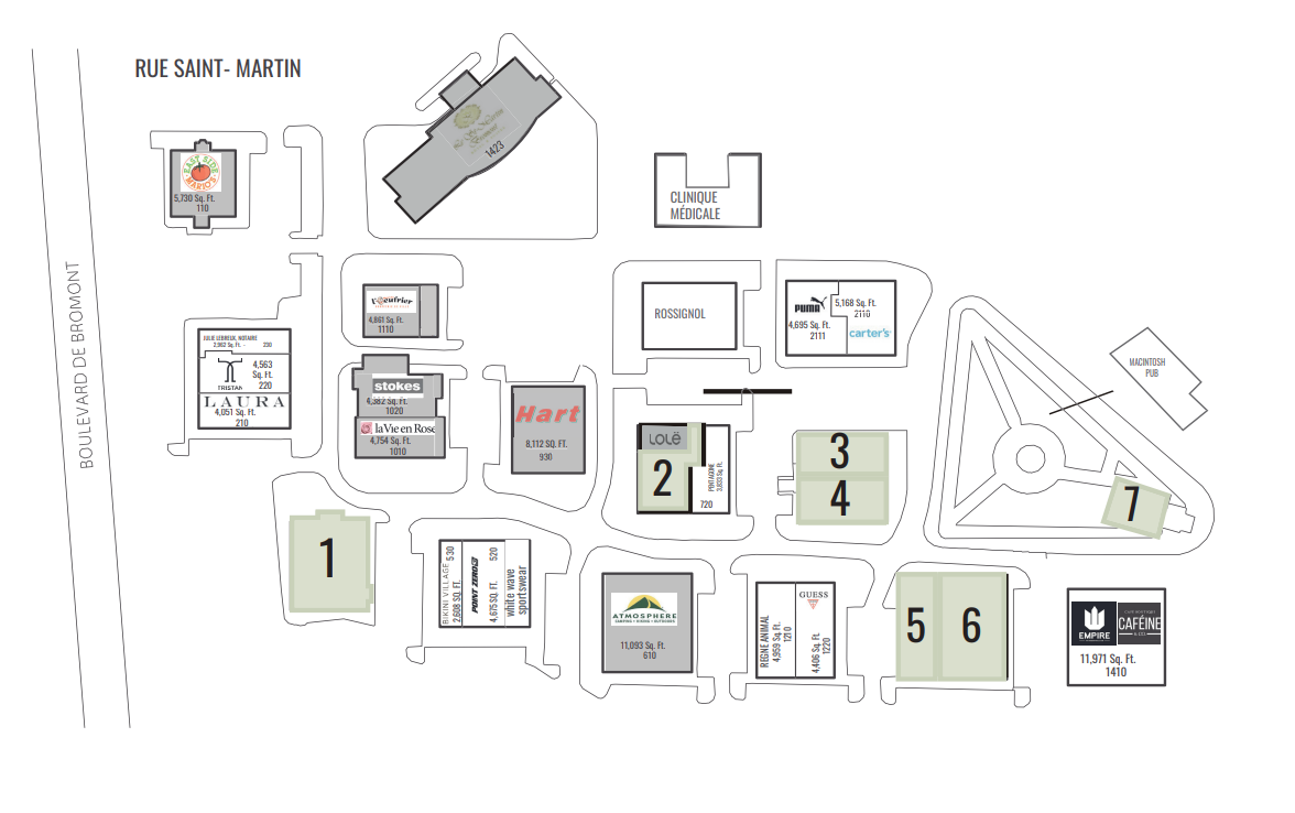 105 Boul Du Carrefour, Bromont, QC for rent Floor Plan- Image 1 of 2