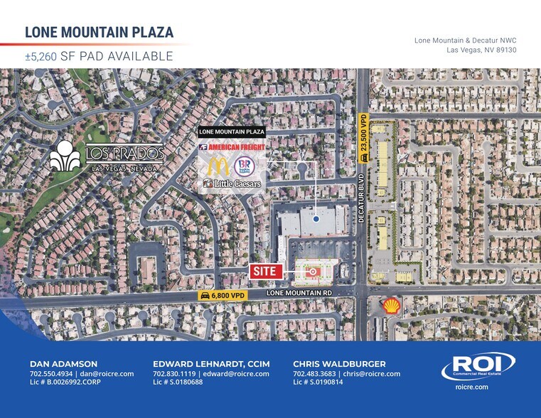 4870 W Lone Mountain Rd, Las Vegas, NV for rent - Aerial - Image 1 of 5