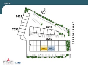 7645 Carroll Rd, San Diego, CA for rent Site Plan- Image 2 of 2