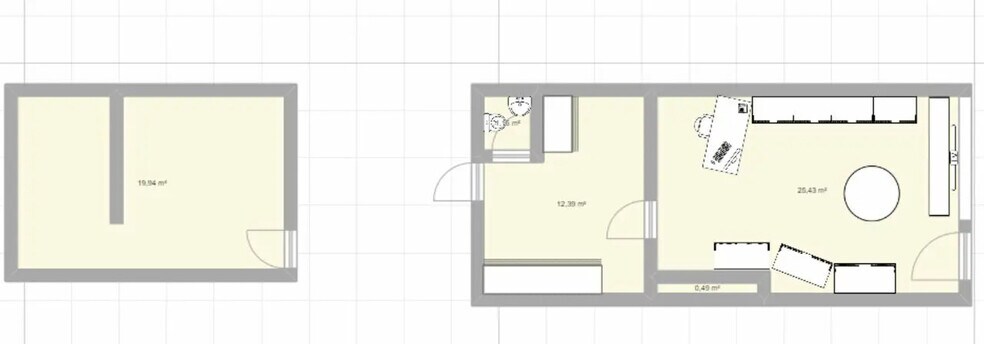 Retail in Nantes to rent - Floor Plan - Image 2 of 2