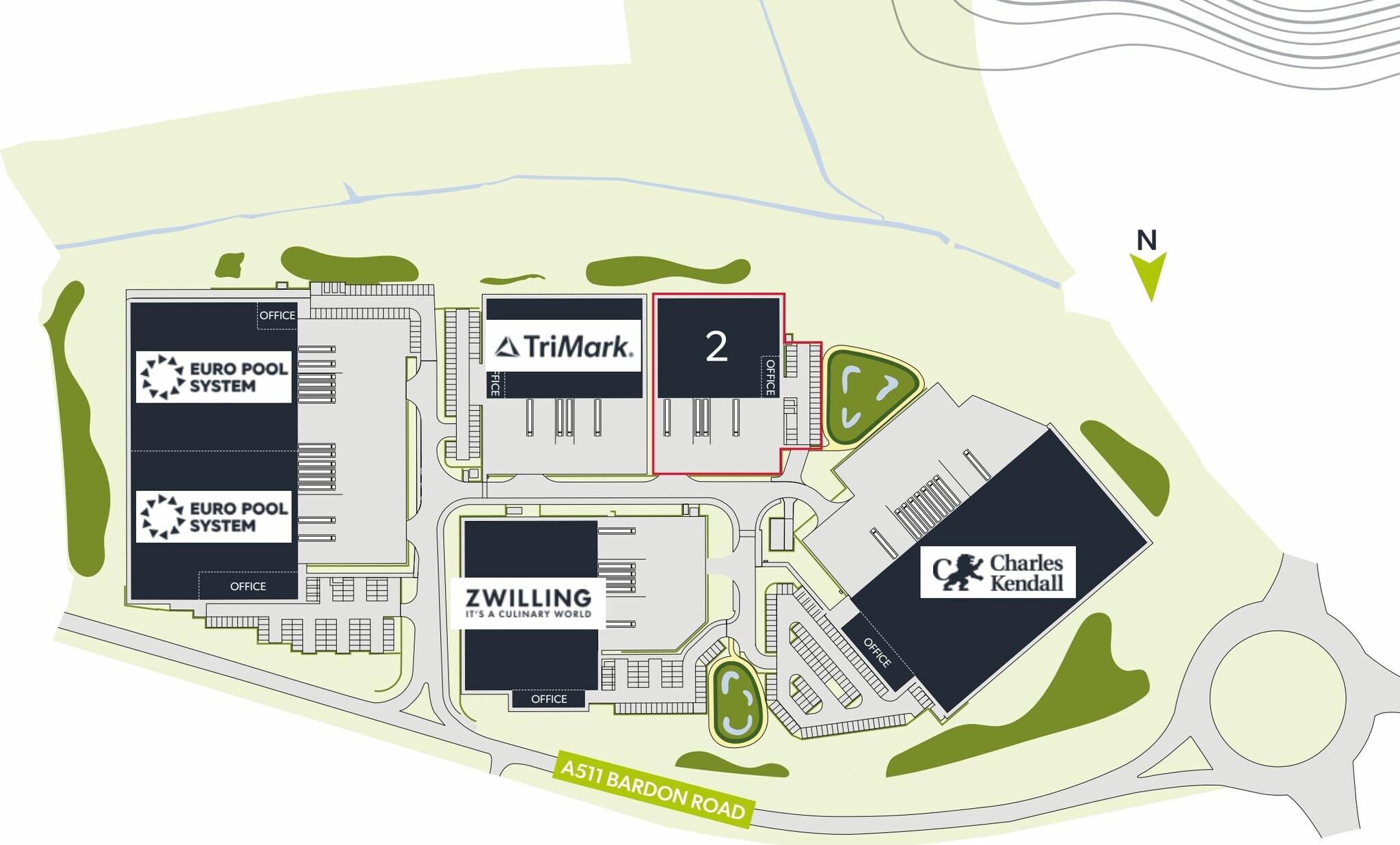 Bardon Rd, Coalville to rent Site Plan- Image 1 of 1