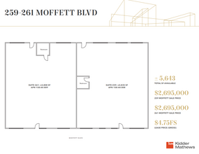 259-261 Moffett Blvd, Mountain View, CA for rent Floor Plan- Image 1 of 4