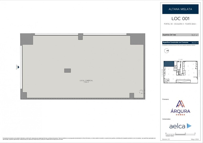 Retail in Mislata, Valencia for sale - Floor Plan - Image 2 of 2