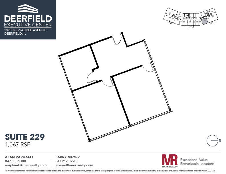 1020 Milwaukee Ave, Deerfield, IL to rent Floor Plan- Image 1 of 5
