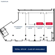 1115-1121 Kingsway, Vancouver, BC for rent Floor Plan- Image 1 of 1