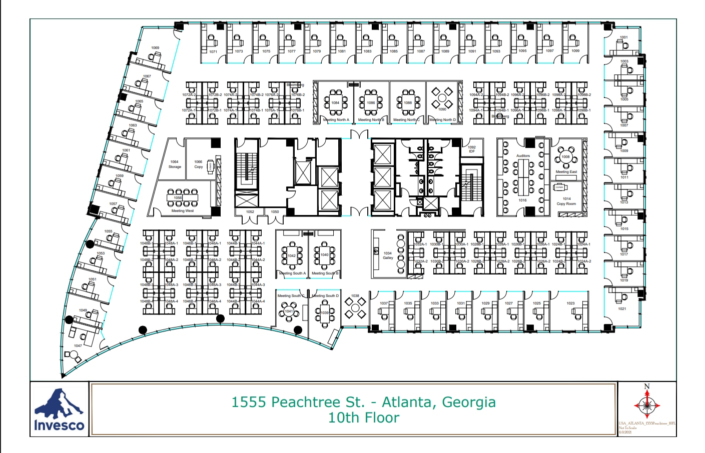 1555 Peachtree St, Atlanta, GA to rent Floor Plan- Image 1 of 1