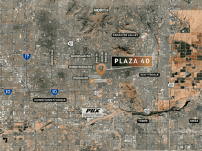 2914-2918 N 40th St, Phoenix, AZ - aerial  map view