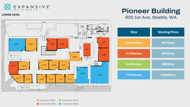 600 1st Ave, Seattle, WA for rent Floor Plan- Image 1 of 4