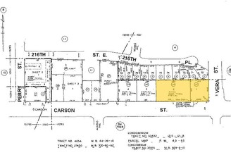 1329-1347 E Carson St, Carson, CA for sale Plat Map- Image 1 of 1