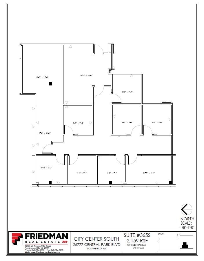 26777-26999 Central Park Blvd, Southfield, MI to rent Floor Plan- Image 1 of 3