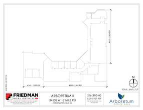 34505 W 12 Mile Rd, Farmington Hills, MI for rent Floor Plan- Image 2 of 3