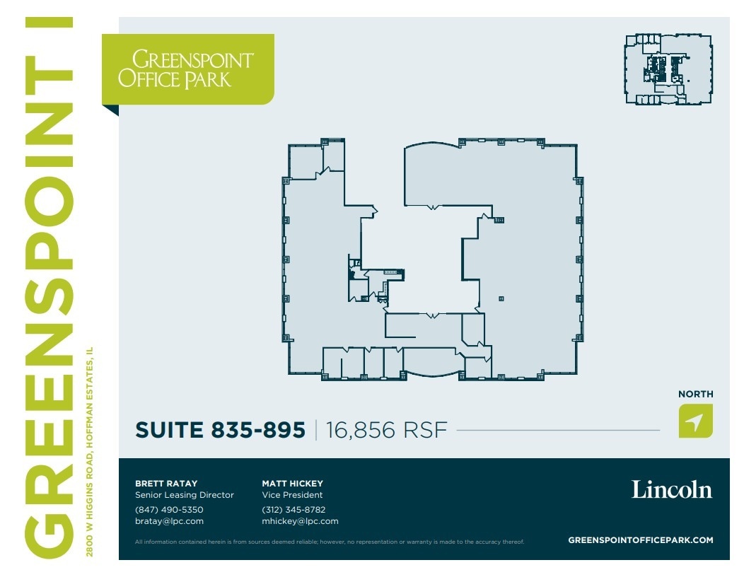 2800 W Higgins Rd, Hoffman Estates, IL to rent Floor Plan- Image 1 of 2