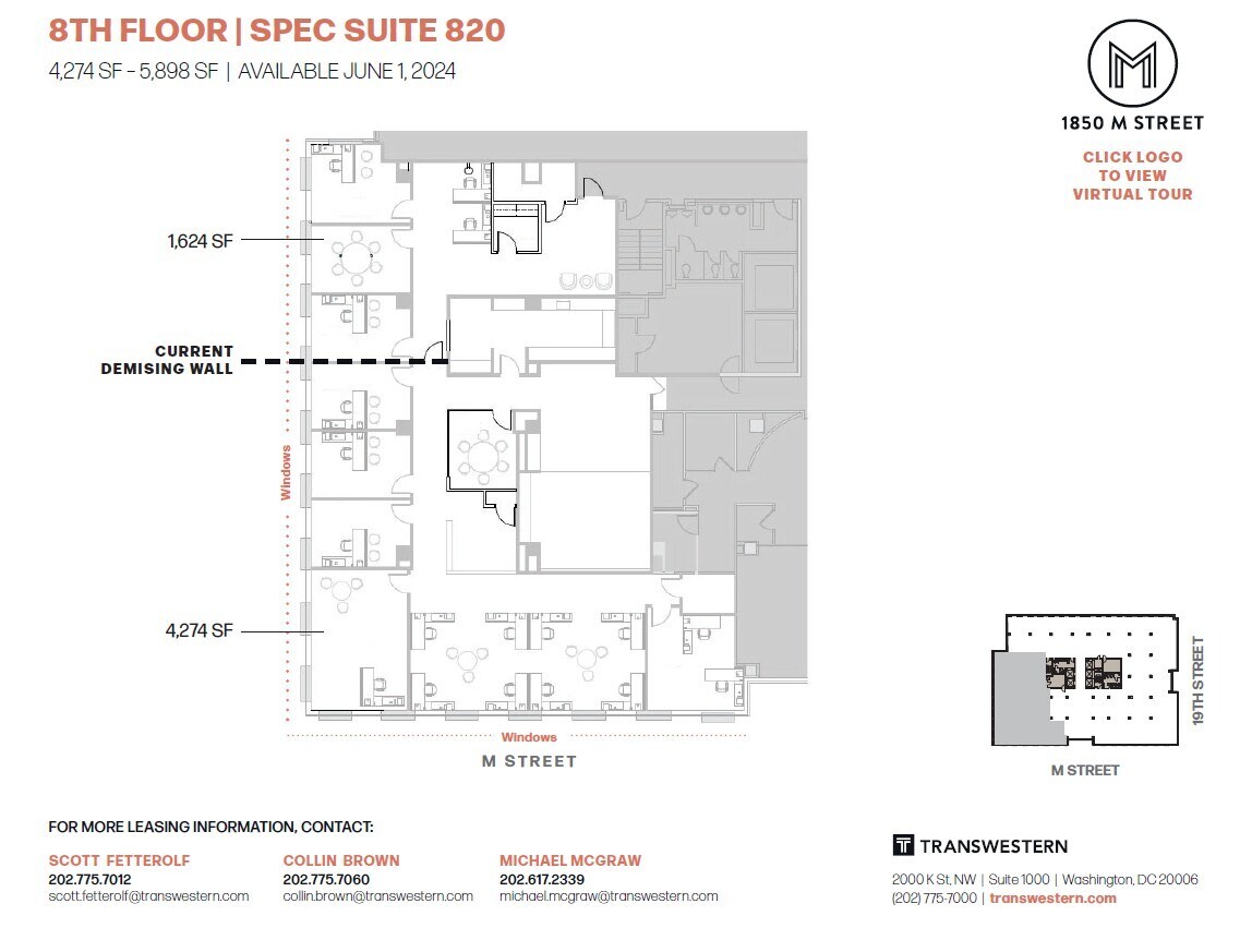 1850 M St NW, Washington, DC to rent Floor Plan- Image 1 of 1