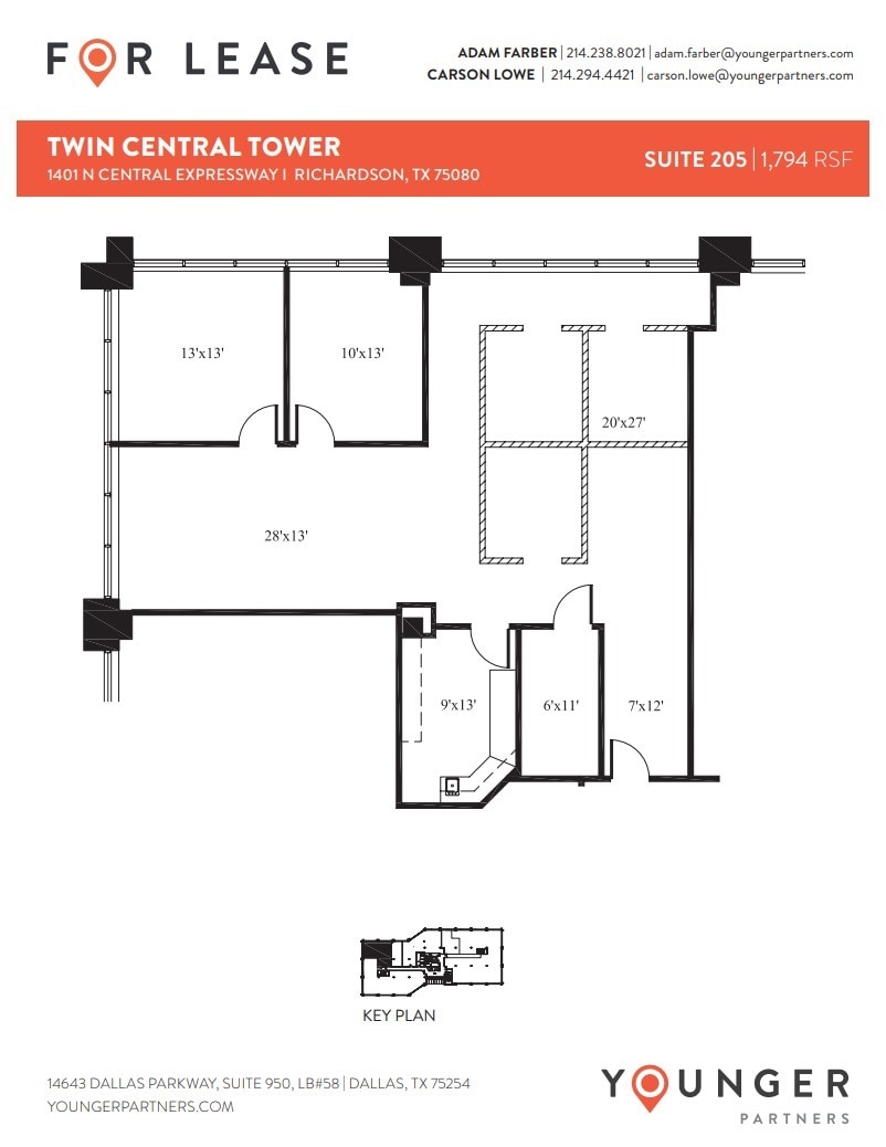 1401 N Central Expy, Richardson, TX to rent Floor Plan- Image 1 of 1