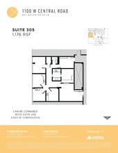 1100 W Central Rd, Arlington Heights, IL to rent Floor Plan- Image 1 of 1