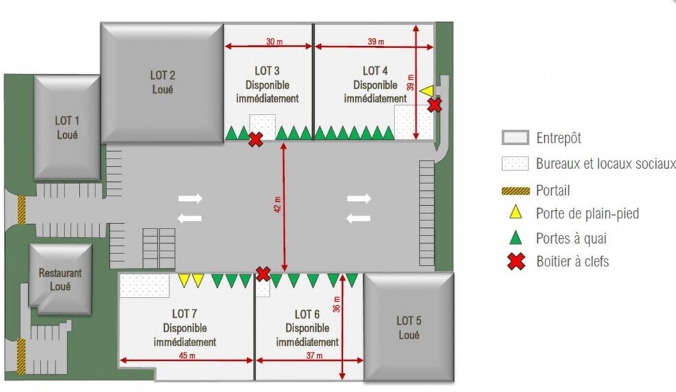 Light Industrial in Corbas to rent - Site Plan - Image 3 of 3