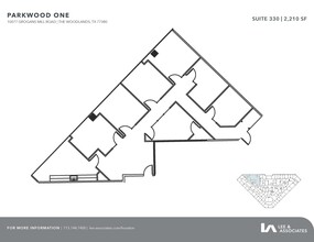 10077 Grogans Mill Rd, The Woodlands, TX for rent Floor Plan- Image 1 of 2