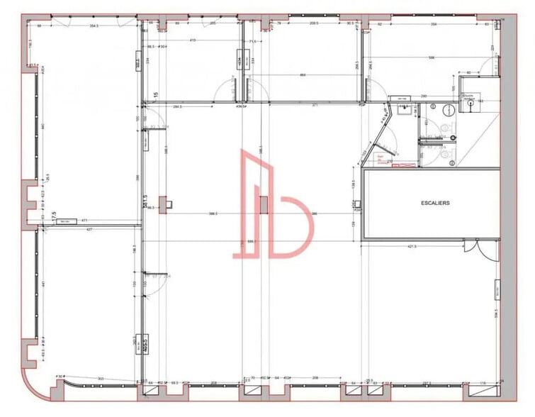 Office in Bordeaux to rent - Floor Plan - Image 2 of 9