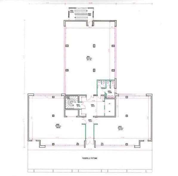 Office in Lyon to rent - Floor Plan - Image 3 of 5