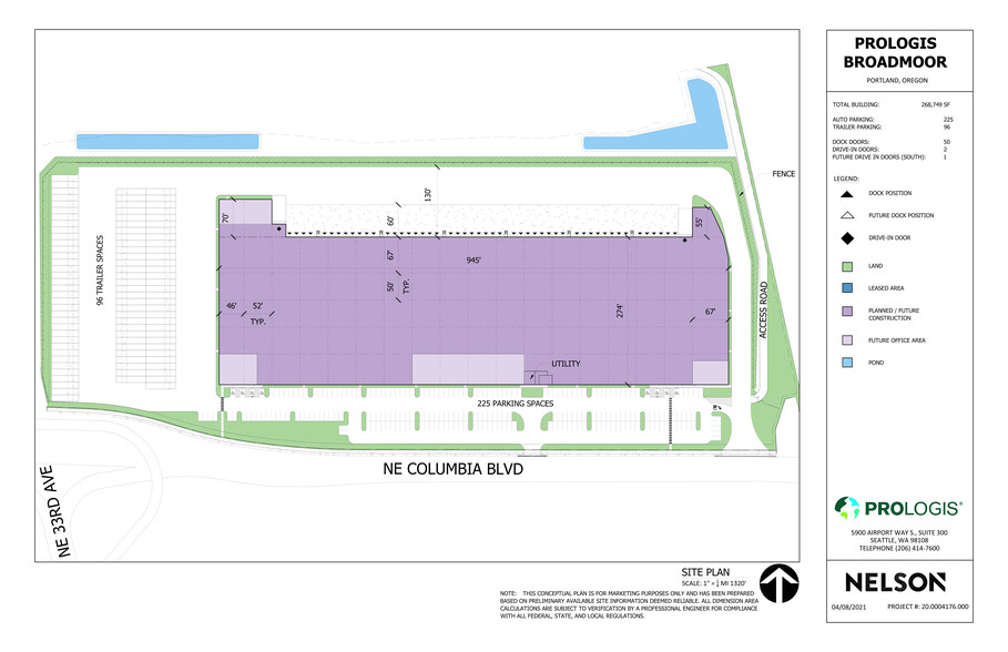 3509 NE Columbia Blvd, Portland, OR for rent - Site Plan - Image 2 of 2