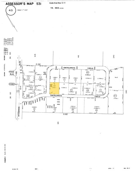 40990-40994 Encyclopedia Cir, Fremont, CA for rent - Plat Map - Image 3 of 4