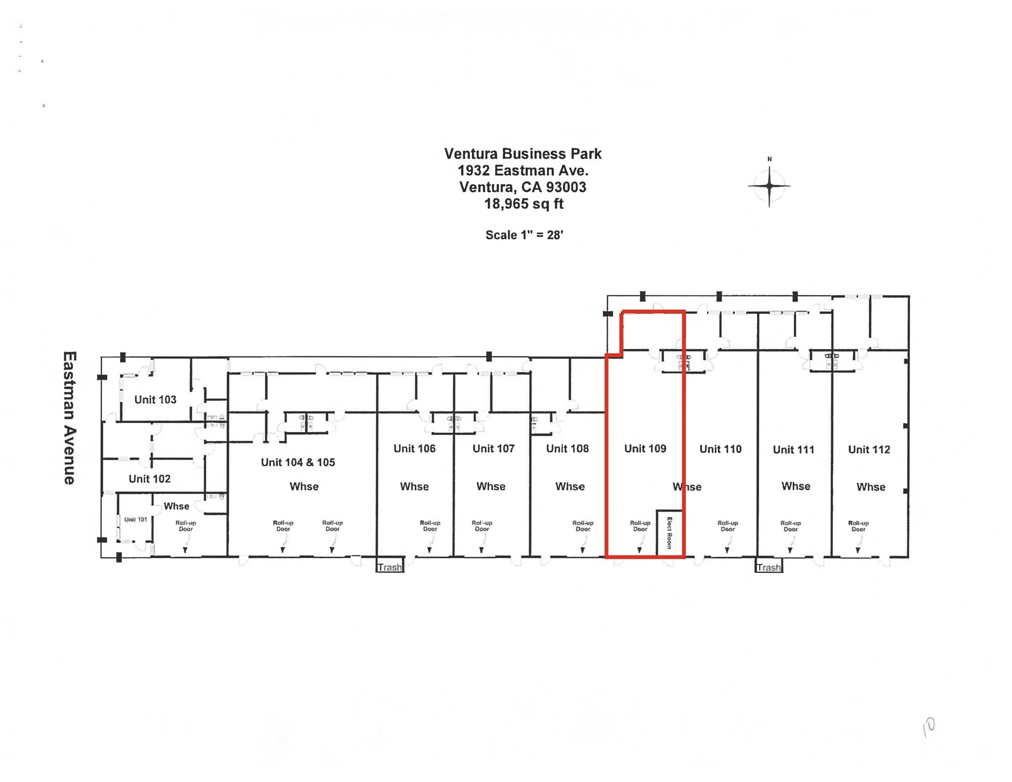 1932 Eastman Ave, Ventura, CA to rent Site Plan- Image 1 of 1