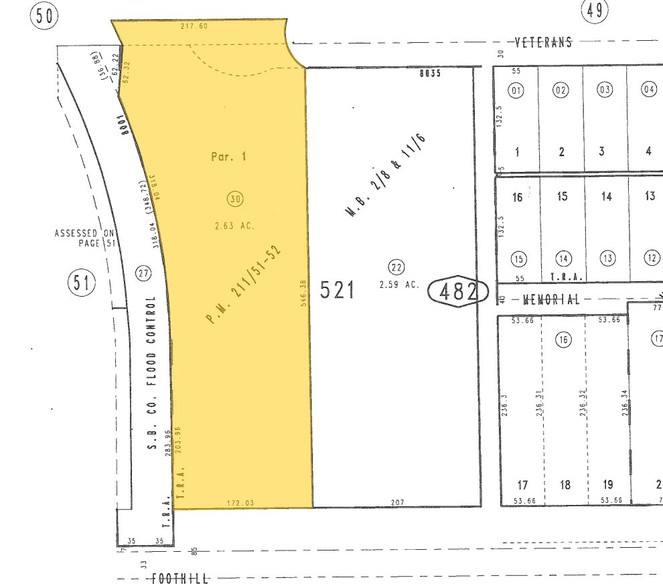 1183 E Foothill Blvd, Upland, CA for sale - Plat Map - Image 2 of 12