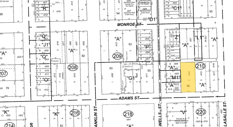 172 W Adams St, Chicago, IL for sale - Plat Map - Image 1 of 1