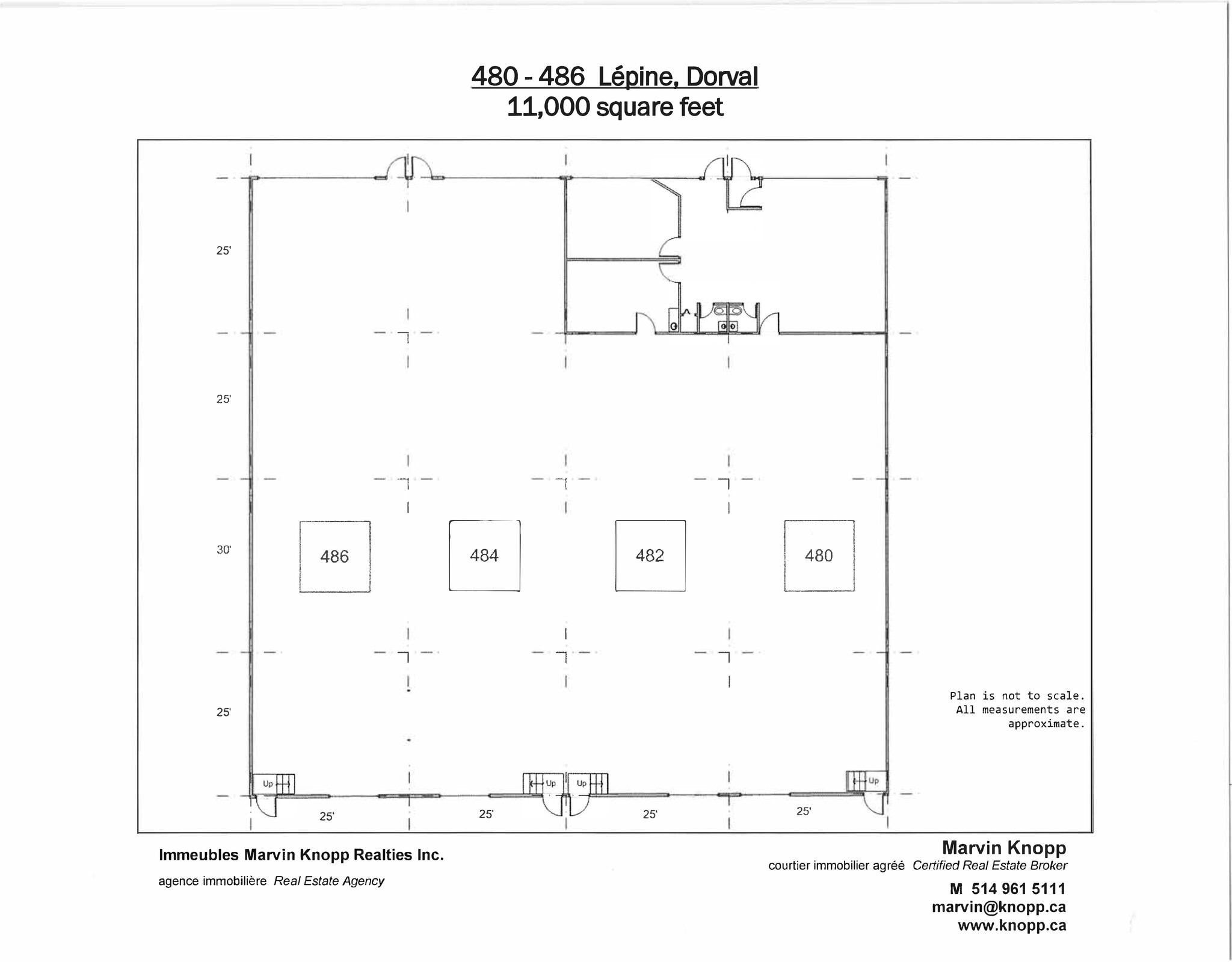 480-518 Av Lépine, Dorval, QC for rent Site Plan- Image 1 of 2