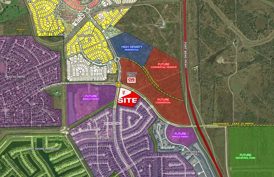 Lake Olympia Pkwy, Missouri City, TX for sale - Site Plan - Image 1 of 1