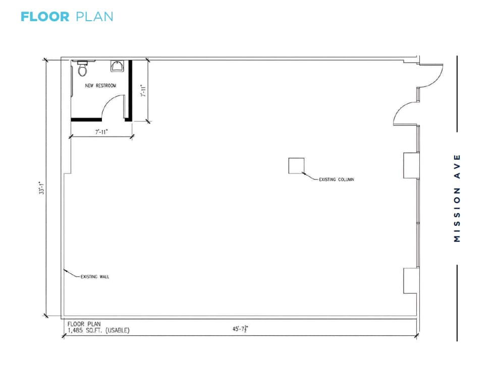301 Mission Ave, Oceanside, CA 92054 - Unit 101 - - Floor Plan - Image 1 of 1