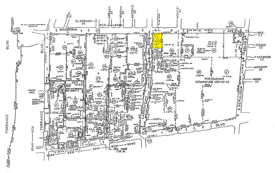 3424 Carson St, Torrance, CA for rent - Plat Map - Image 2 of 3