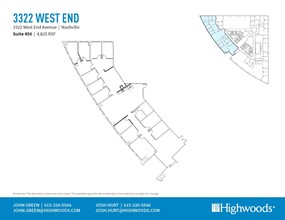 3322 West End Ave, Nashville, TN for rent Floor Plan- Image 1 of 1