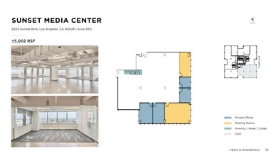 6255 W Sunset Blvd, Los Angeles, CA to rent Site Plan- Image 1 of 1