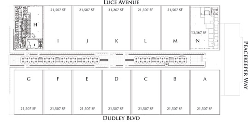 5008-5050 Luce Ave, Mcclellan, CA for rent - Floor Plan - Image 3 of 9