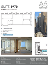 44 Montgomery St, San Francisco, CA for rent Floor Plan- Image 1 of 2