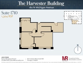 180 N Michigan Ave, Chicago, IL to rent Floor Plan- Image 1 of 6