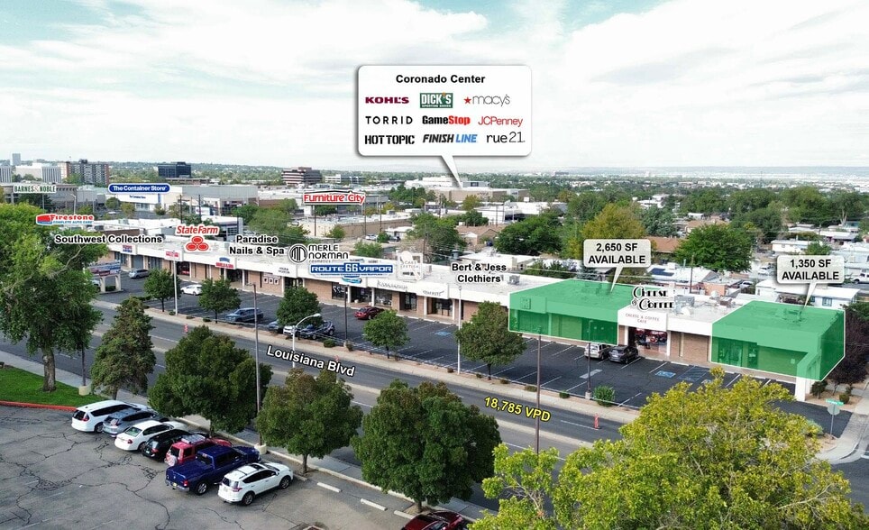 2633-2685 Louisiana Blvd NE, Albuquerque, NM to rent - Building Photo - Image 1 of 9